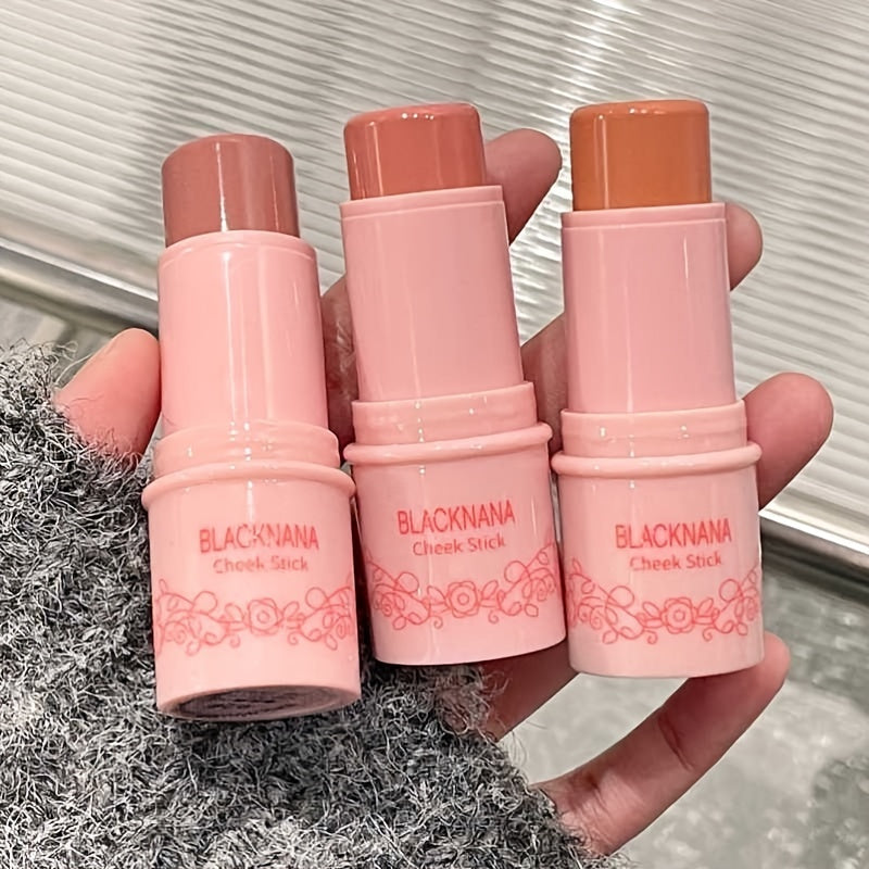Peach Creamy Blush Stick Velvet Matte Pink Cheek Makeup