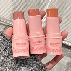 Peach Creamy Blush Stick Velvet Matte Pink Cheek Makeup