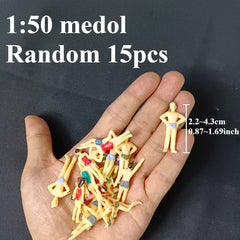 15 Mini Landscape Swimsuit Dolls Sand Table Figure Models DIY