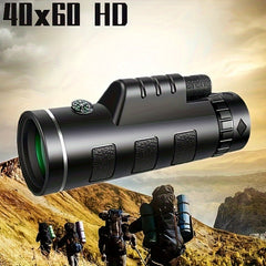40x60 Monocular Telescope BAK4 Prism Handheld with Tripod