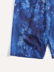 Toddler Girls Tie Dye Graphic Elastic Waist Biker Shorts