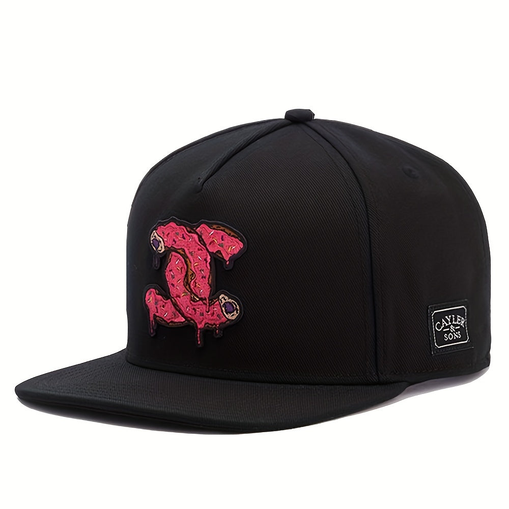 Donut Embroidery Snapback Hat Block Hip Hop Baseball Cap Unisex