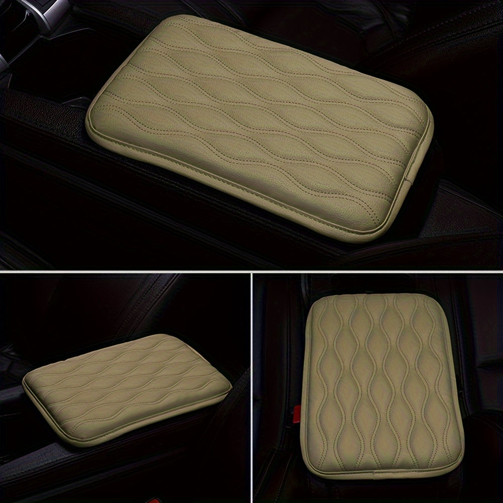 1PC Leather Car Armrest Mat Universal Auto Armrests Storage Box Mats