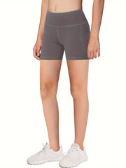 Girls Stretchy Yoga Boxer Shorts for Sports Running