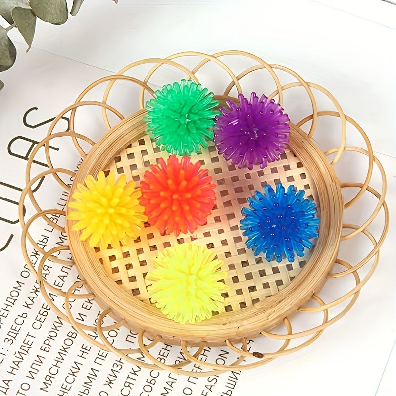 6pcs Spiky Ball Fidget Toy for Autism Sensory ADHD Anxiety Relief