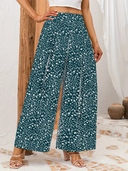Floral Wide Leg Pants Spring Summer Casual Loose