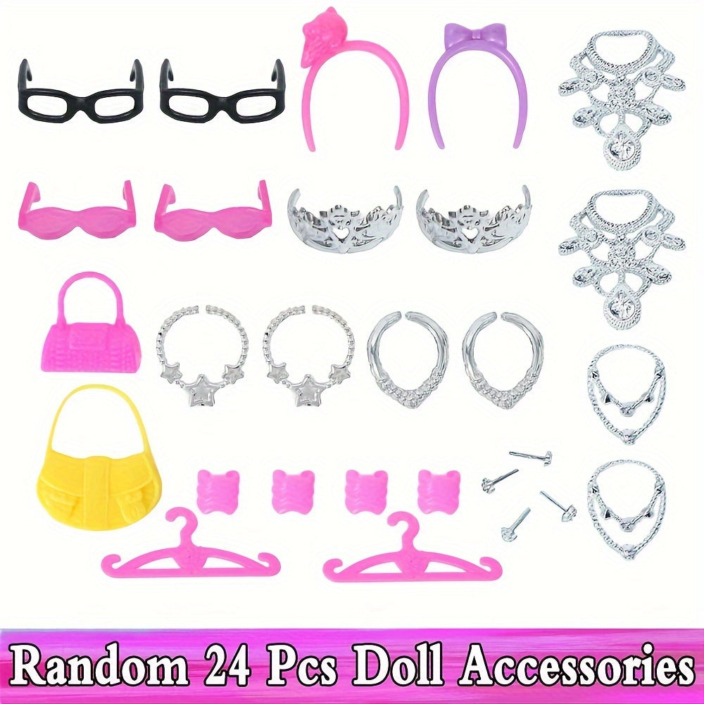 Doll Wedding Dress Lace Princess Party Prom Dress for 11.5-Inch Doll