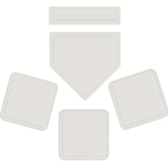 5pcs Baseball Bases Set Softball Rubber Base