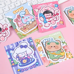4pcs 120sheets Cartoon Sticky Notes Office Decoration DIY Memo Paper