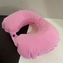 U Shape Inflatable Cervical Vertebra Pillow for Travel