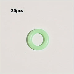 30pcs Glow In The Dark Tent Nail Ring Fluorescent Stakes Ring Tents Accessories