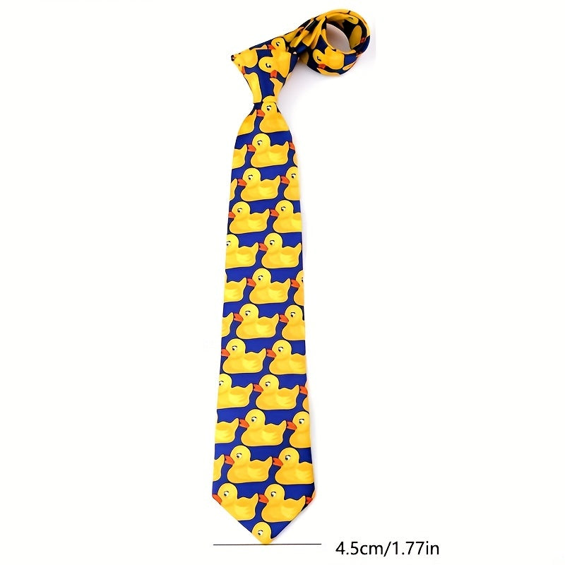 Yellow Duck Tie Groomsmen Gift Funny Men's Formal Dress Couple Gift