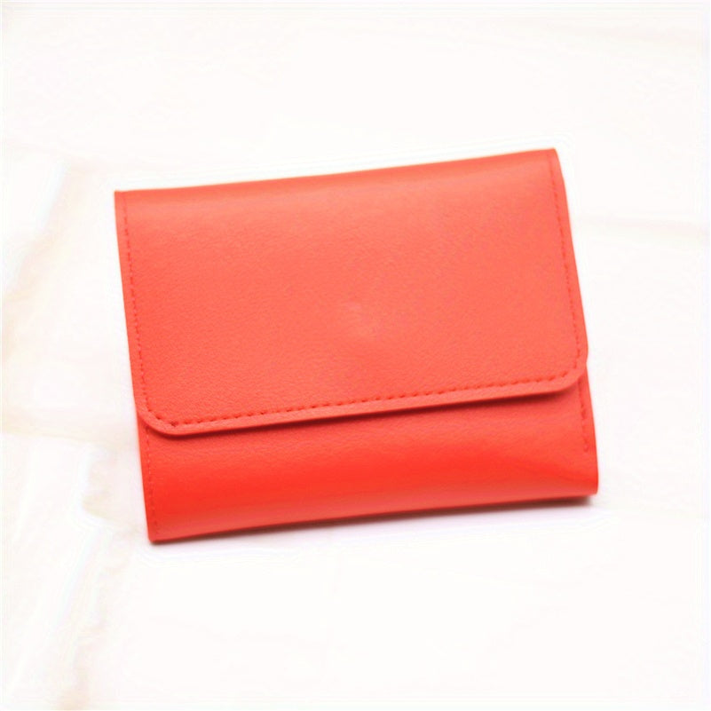 Men's Card Holder Wallet Case 5 Slots PU Leather Short Purse