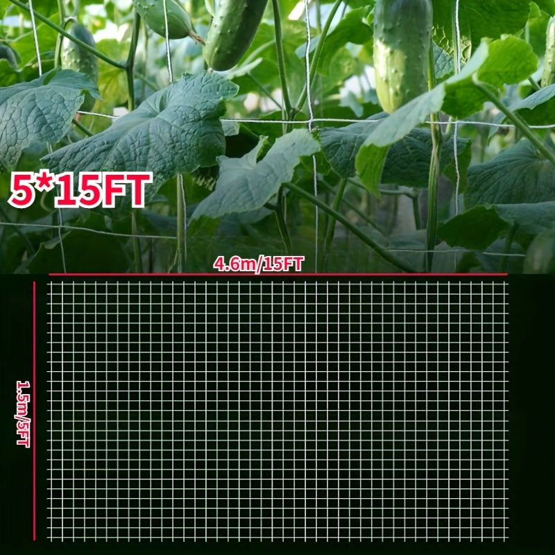 Heavy Duty Polyester Plant Trellis Netting 4ft x 8ft or 5ft x 15ft