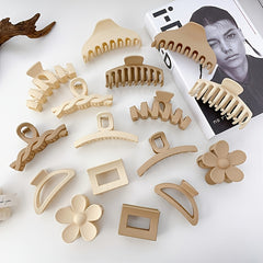 Matte Minimalist Hair Claw Clips for Thick Hair Strong Hold Jaw Hair Clamp