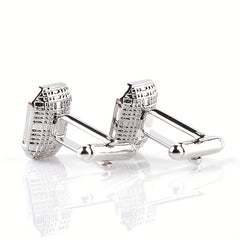 Rhinestone Cufflinks Suit Button Shirt Studs