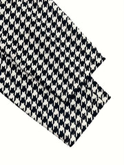  Houndstooth Print High Rise Leggings