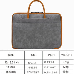 13-15.6 in Laptop Sleeve Bag Waterproof Briefcase with Organizer