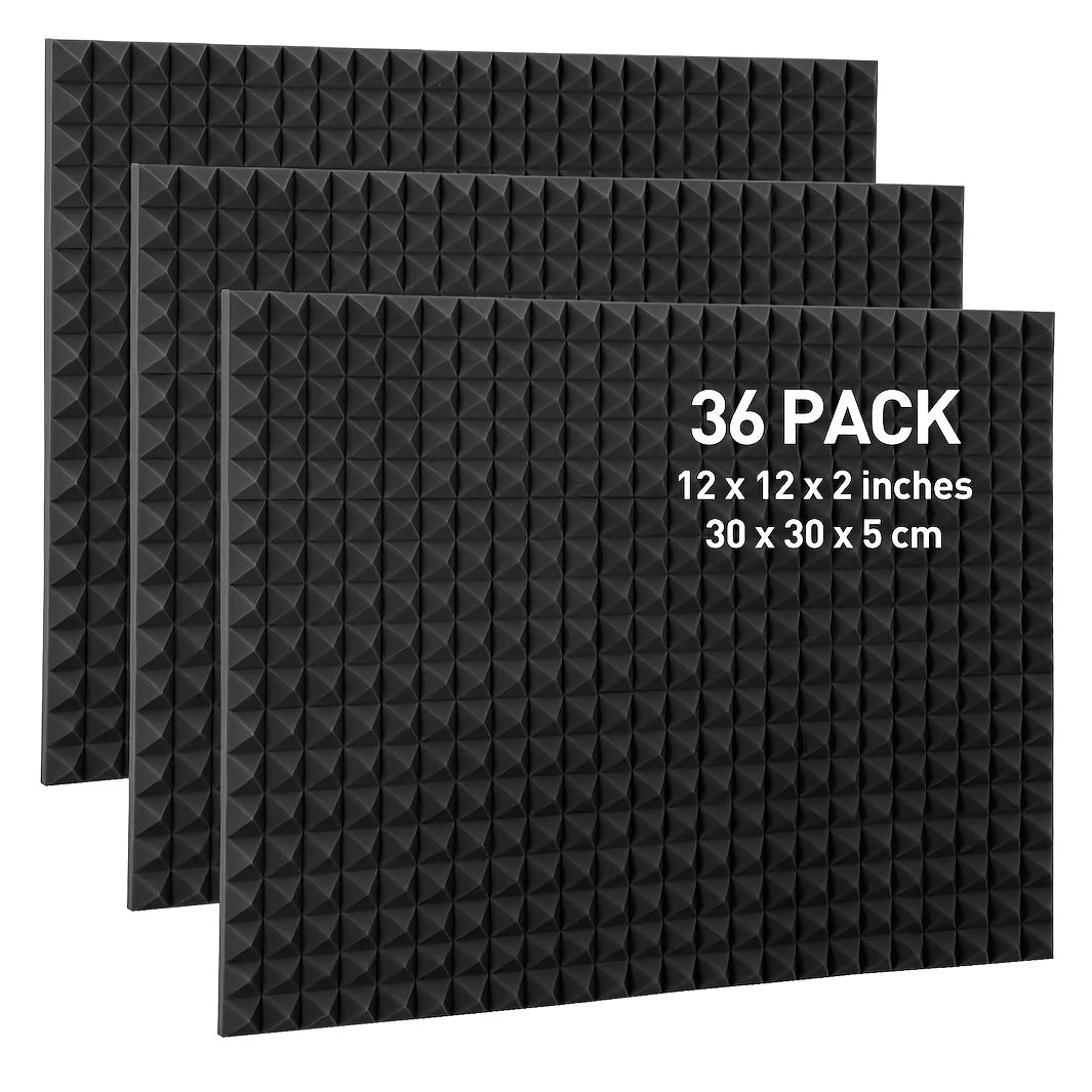 High Density Pyramid Sound Absorbing Cotton 36pcs