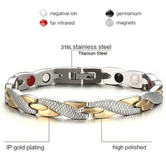 Snake Dragon Magnetic Therapy Bracelet Weight Loss Sports Jewelry