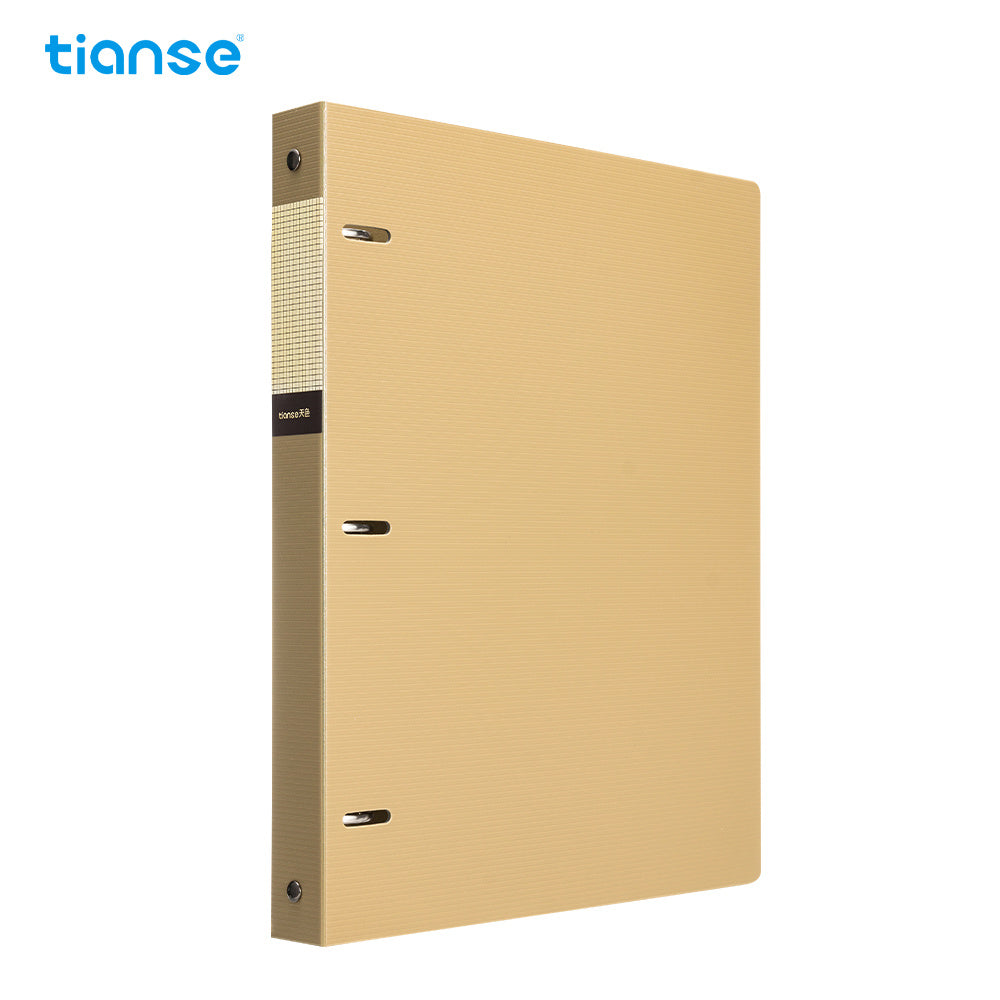 TIANSE 3-Hole A4 File Folder w/ Pockets 220 Sheets Capacity Binder