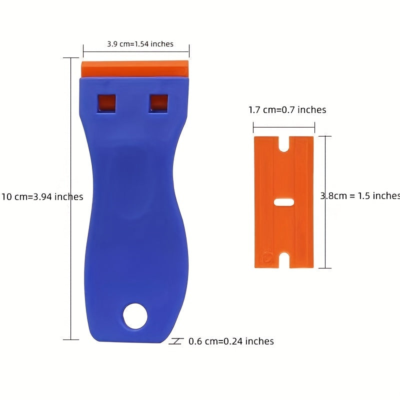 Plastic Razor Blade Scrapers for Glass Windshields and Auto Windows