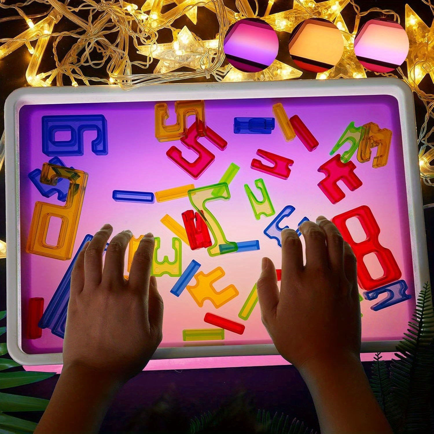 Sand Painting Light Stand - 7 Colors Sensory Creative Educational