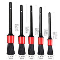5pcs Car Detailing Fine Fiber Brush Auto Detail Universal Dashboard Clean Tools