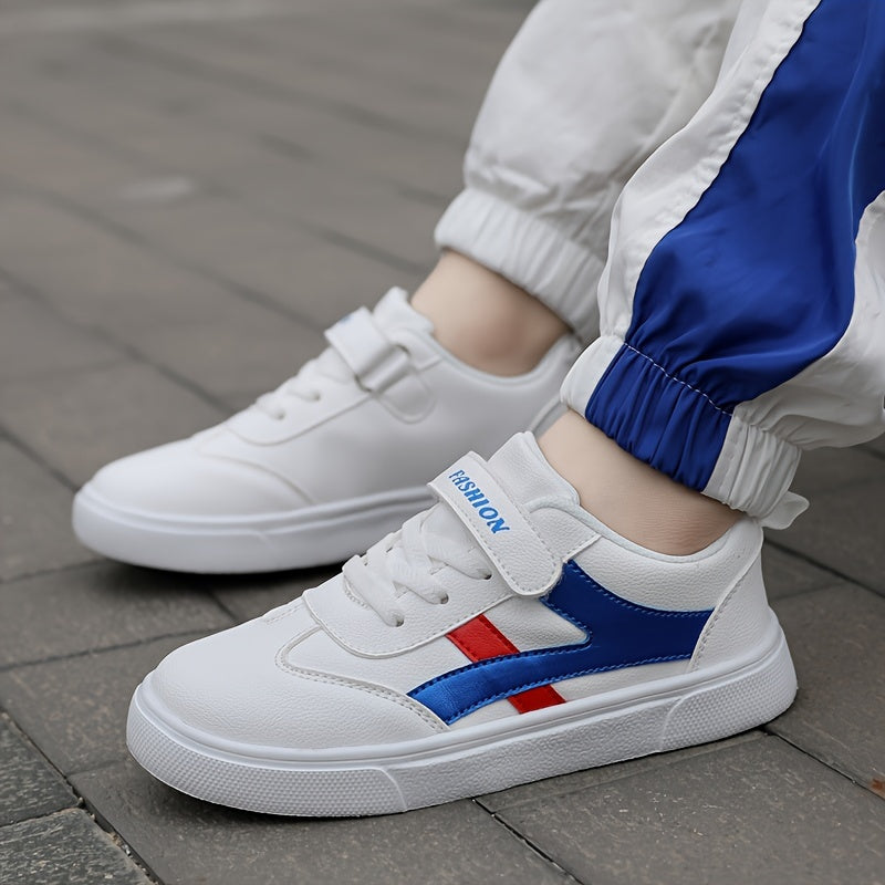 Unisex Kid's Skate Shoes Non Slip Casual Lace Up Sneakers