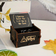 Retro Hand Cranked Music Box Magic Story Theme Music Box