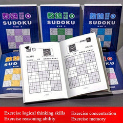 Complete Sudoku Game Set 6 Books Portable Mini Grid Puzzles for All Skill Levels