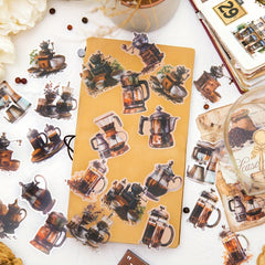 30pcs Coffee Diary Series PET Sticker Pack DIY Decoration Stickers