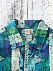 Boys Block Shirt for Beach Vacation