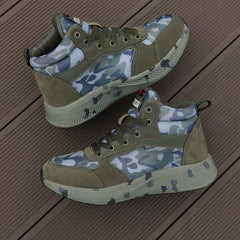 Women's Camo Print Lace Up High Top Sneakers