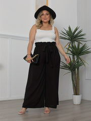  Wide Leg Pants With Belt