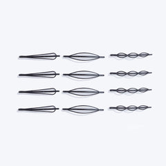 Geometric Metal Hair Clips Set Minimalist Hair Styling Jewelry for Women