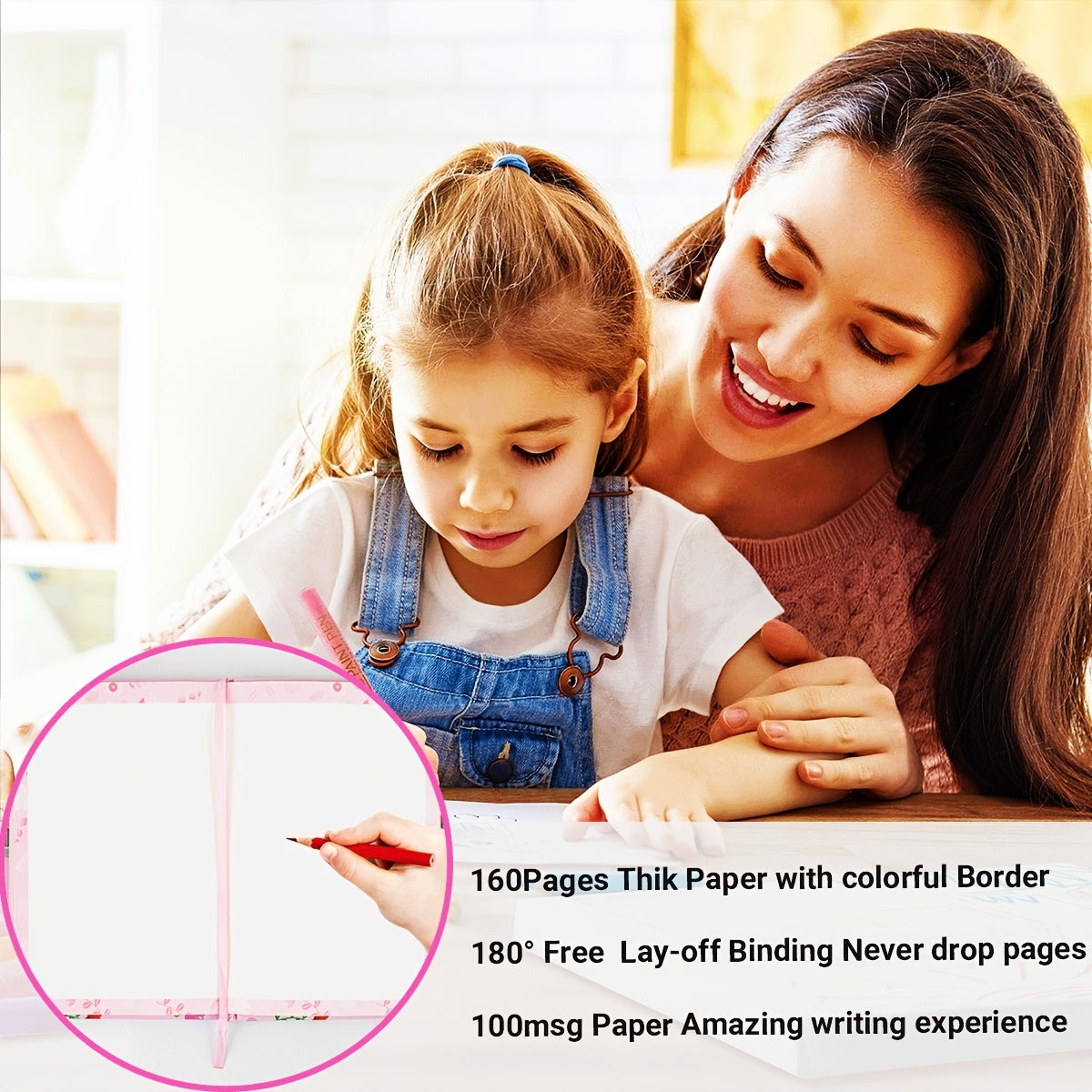 Flower Lockable Diary A5 160 Pages 100GSM Paper