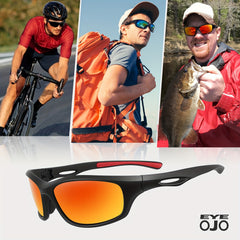 EYEOJO Sport UV400 Polarized Sunglasses Casual Driving Fishing Running Cycling