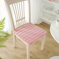 Flannel Chair Cushion Non Slip with Strap - Winter Office