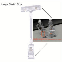 Plastic Shelf Clamp Tag Advertising Clips