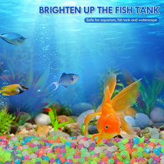 50PCS Luminous Resin Stones for Garden and Fish Tank