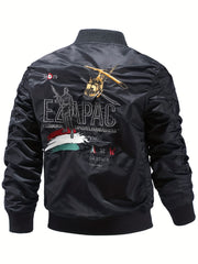 Embroidered Men's Street Style Baseball Jacket