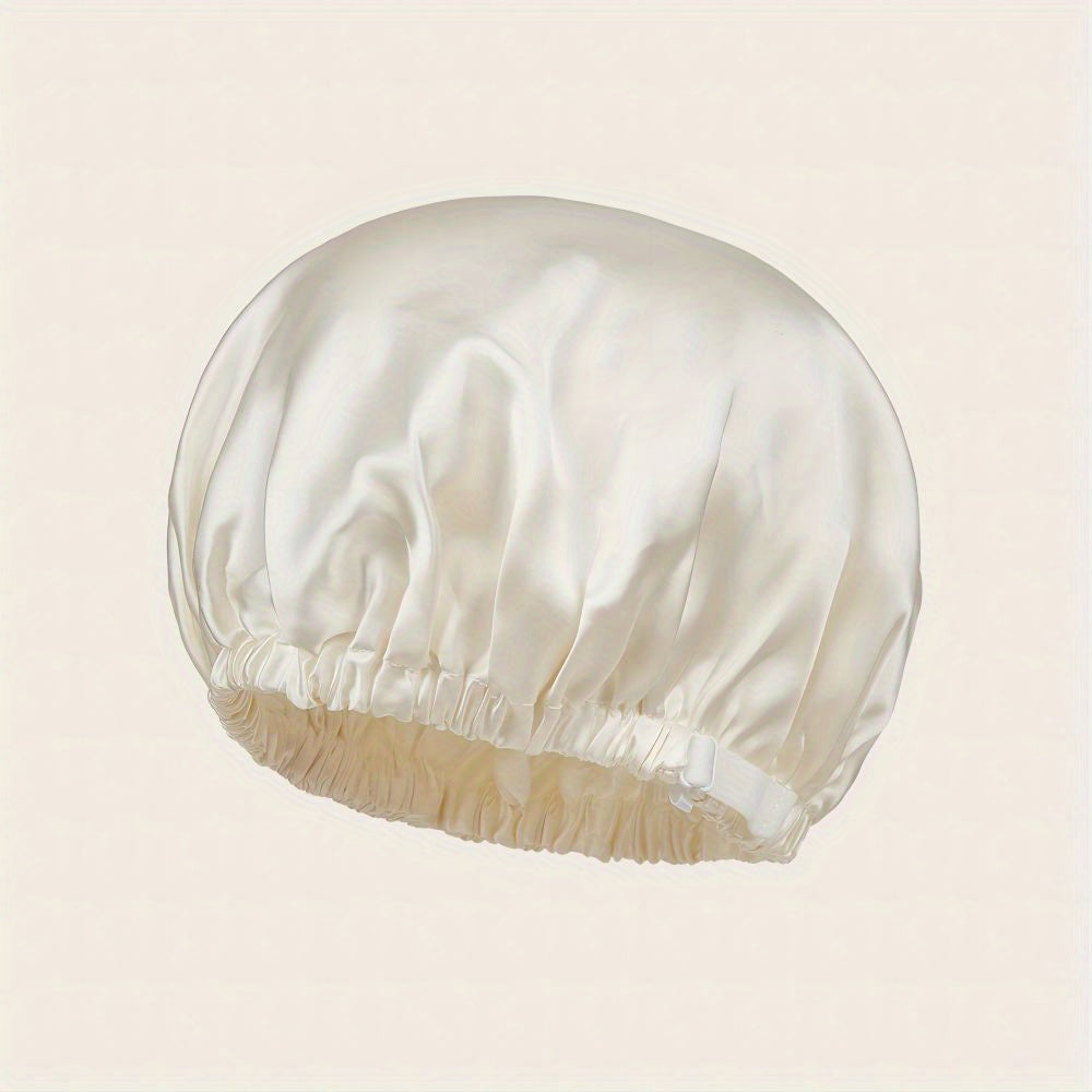 Silk Double Layer Bonnet Soft Elastic Hair Bonnet