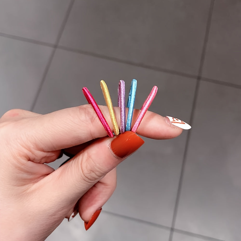 100pcs Multicolor Small Hair Ties Rubber Band for Women Girls