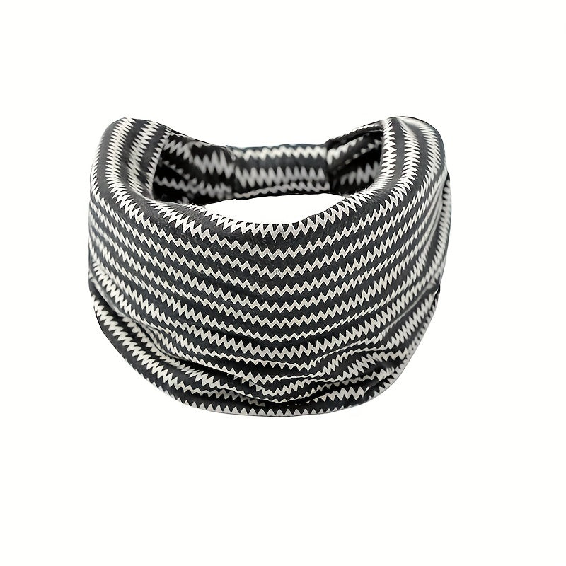 Boho Headband Wide Sweatband Leopard Pattern Hair Band Women Girls