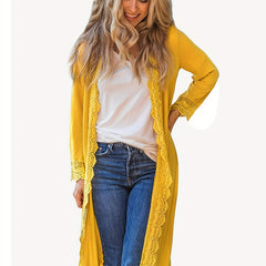  Casual Cardigan Open Front Long Cardigan