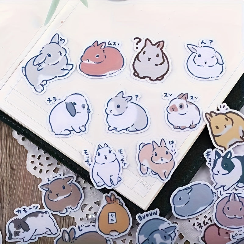 Cartoon Little Rabbit Reward Stickers for Classroom Materials