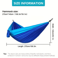 Nylon Double Hammock for Outdoor Camping 106x55 inches