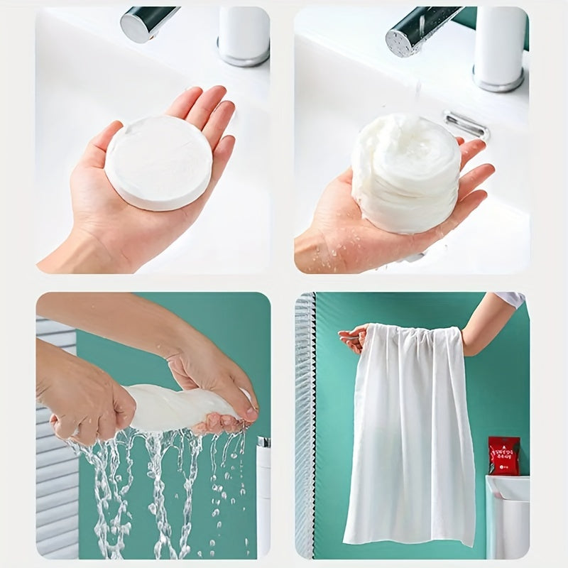 5pcs Disposable Compression Bath Towel for Camping & Sports
