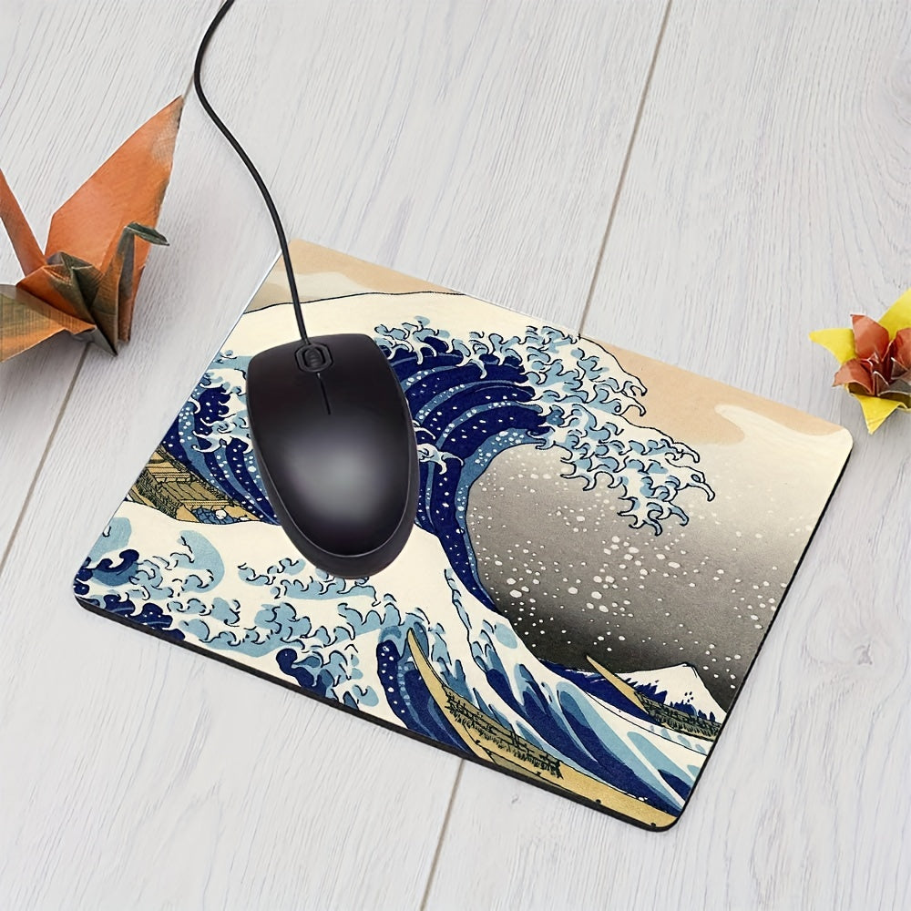 Japanese Wave Off Kanagawa Gaming Mousepad 24.13 x 20.07 cm